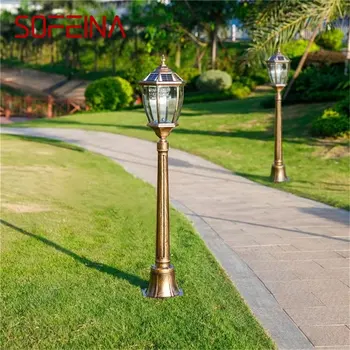 Градинска ретро слънчеви лампа SOFEINA за косене на осветява класически бронзов водоустойчив къща за украса на градината, на пистата вили