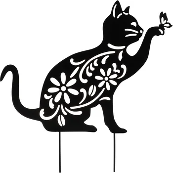 Градински колове за котки, от Изкуствена статуя, Паметник двор, Метални Декоративни Венци, Цветя, Обемни централните изделия, Вази, Декорация във формата на цилиндър