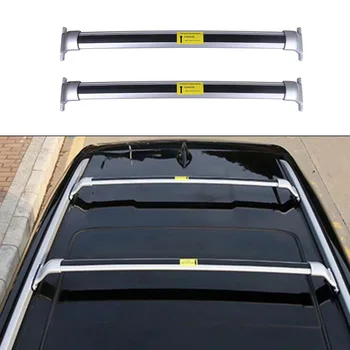 Гредата е подходящ за Cadillac XT4 XT5 XT6, комплект багажник, багажник за покрив, алуминий, сребро