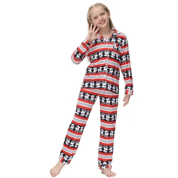 Детска жилетка, пижамные комплекти с дълъг ръкав и джоб копчета, мека облекло за сън, за момичета и момчета, удобни ежедневни домашно облекло за нощни разходки
