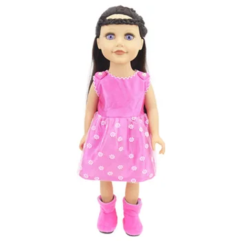 Дрехи за кукли е Подходящ за 43 см, играчка, кукла за новородено, аксесоари за американските кукли, костюми на ремешках, рокли