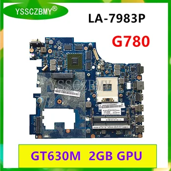 Дънна платка QIWG7 LA-7983P за лаптоп Lenovo G780 дънна платка HM76 PGA989 DDR3 с графичен процесор GT630M 2GB Перфектният тест е в ред