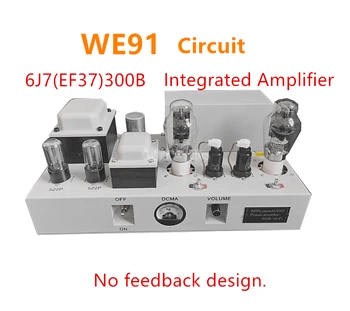 Едноканален клиенти усилвател WE91 Circuit 6J7 (EF37) 300B В Комбинация С Усилване на мощността Без обратна връзка, 8 W * 2
