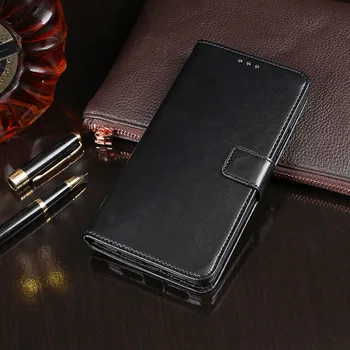 За Huawei Honor 8A Pro/JAT-L41, една чанта-портфейл с панти капак, бизнес кожен калъф за телефон Funda със слот за карти, аксесоари