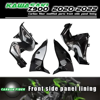 За Kawasaki Z900 2020 2021 2022 100% Реални Детайли от Въглеродни Влакна За Модификация на Предната част на Страничната лента Linling Fairing Аксесоари За Мотоциклети
