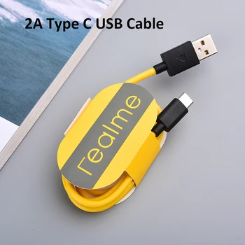 За Realme USB Type C Кабел 2A 100 см Тел за бързо Зареждане, Кабел за Данни, за да Realme C3 X X2 X6 X7 X20 X50 Pro Q2 V3 V5 Redmi Note 9 9C