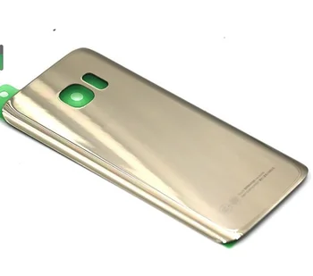 За Samsung Galaxy S7 Edge G935 S7 G930 Задния капак на отделението за батерията, врата корпус, резервни части за ремонт + стъкло на обектива на фотоапарата за уши