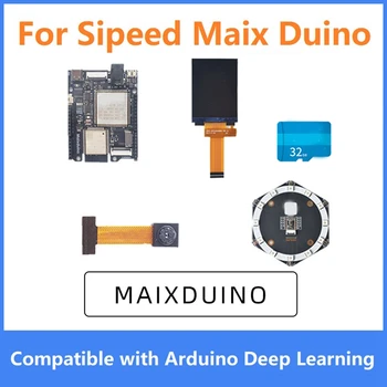 За Sipeed Maix Duino Development Board Печатна платка RISC-V AI ЛОТ Модул ESP32 С Камера + 2,4-Инчов Екран + Микрофон масив + TF карта