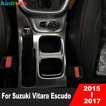 За Suzuki Vitara Escudo 2015-2017 2018 2019 2020 2021 Matte Автомобили Конзола Притежателя Чаша Вода Рамка Капак Завърши Аксесоари За Интериора
