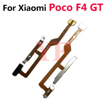 За Xiaomi Poco F4 GT Бутон за включване изключване на звука Гъвкав кабел Страничен клавиш за сила на звука гъвкав кабел