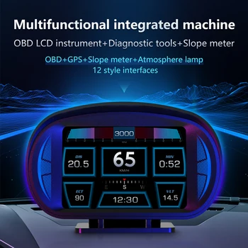 За Автомобил Land Rover Discovery 2 3 4 Sport Defender OBD2 GPS USB HUD Централен Дисплей Проектор на Предното Стъкло
