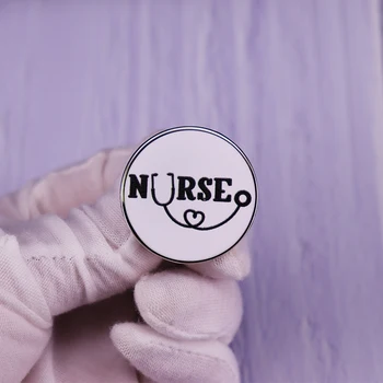 Иконата на медицински сестри с обилна стетоскоп, Брошка, напреднали работник NHS