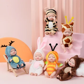 Имитация на възраждането кукла принцеса момиче играчка в кутия за подарък кукла за сън