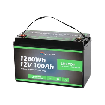 Индивидуални литиево-йонни батерии 12V 100Ah LiFePO4 от производителя за морски RV Слънчеви панели