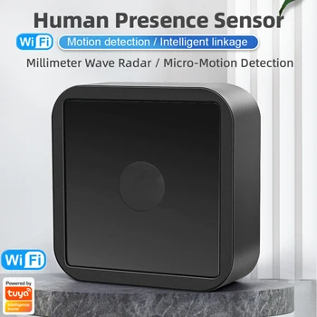 Интелигентен сензор за присъствие на човек на Hristo WiFi/ Zigbee, микродвижение, детектор на движение на човека радар милиметрова вълна Smart Life