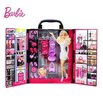 Истинска кукла Барби, луксозен гардероб, принцеса, и модата, игра в рокля.в тях можете да мечтаете, Детски празнични подаръци X4833