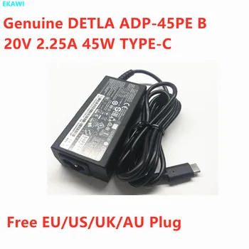 Истински DELTA ADP-45PE B 20V 2.25 A 45W TYPE-C за 5V 2.25 A 12V 2.25 A USB Зарядно устройство за лаптоп