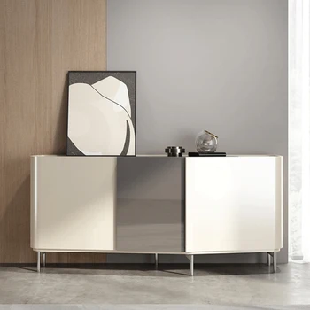 Италиански минималистичен шкаф за веранди, лесно лукс, модерен минималистичен маса за хранене, гардероб, творчески шкаф за съхранение на бижута