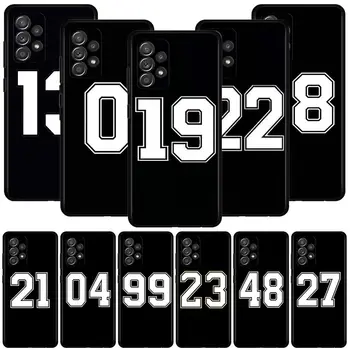Калъф за телефон Samsung Galaxy A13 A03 A12 A51 Caso Sport Star Номер Джърси A71 A72 A52 A31 A41 A21s A11 A22 А02 F42 5G Capa