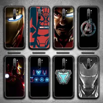 Калъф за телефон Супергерой на Марвел Iron Man за Redmi 9A 9 8A Note 11 10 9 8 8T Pro Max K20 K30 K40 Pro