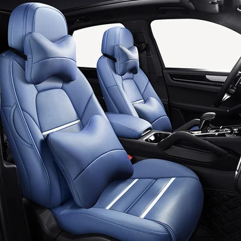 Калъфи за автомобилни седалки от Hyundai IX35 2018-2020, аксесоари за интериора по поръчка, дамско луксозно автозащита на кожата Напа, пълен комплект