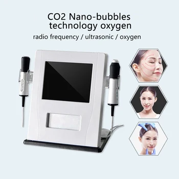 Кислороден апарат за лице с технология нанопузырьков 3 в 1 на CO2, подмладяване на кожата, стягане на кожата, спа