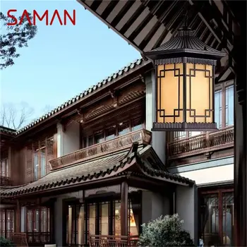 Класическа подвесная лампа SAMAN, Градинска ретро Led лампа, Водоустойчив за Украса на дома: коридор