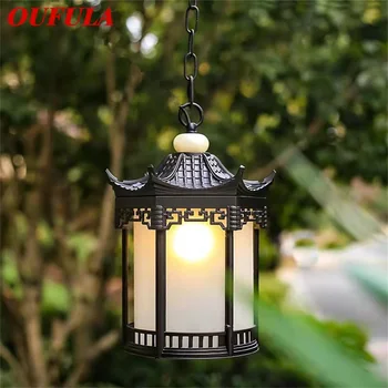 Класическа подвесная лампа OUFULA, градинска ретро led лампа, Водоустойчив за Украса на дома: коридор