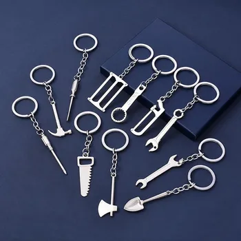 Ключодържатели за ключове за мъже, Комбиниран инструмент за улицата, Мултифункционален халка за ключове, преносим мини-джобен размер гаечен ключ, Аксесоари за къмпинг, Подарък
