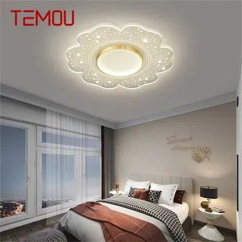 Креативен тавана лампа TEMOU, модерни прости тела, led домашни декоративни за спални