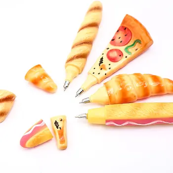 Креативен хот-дог, пица, Скъпа химикалка дръжка, магнитна химикалка химикалка, забавни училищни канцеларски материали, набор от Kawai Thing