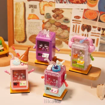 Креативна мини-стоп-моушън модел машини, строителни блокове, мини-блокче с капаче, играчка, играчка тухли, Интерактивни играчки за момичета, подарък за деца
