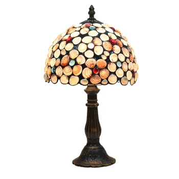 Креативна реколта настолна лампа във формата на миди в европейския и американския стил, нощна лампа за сватба, романтичен, лампа за спални