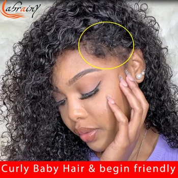 Къдрава детски косата 360 Пълен перука на съвсем малък отпред Естествени HD Прозрачни Перуки, изработени от човешка коса 13x4 Перуки на съвсем малък отпред с бесклеевым вьющимся ръба За жени