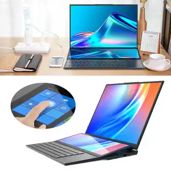 Лаптоп с разделен екран 100-240 В, 16-инчови и 14-инчов Подкрепа на екрана за лаптоп с разделен екран с процесор Intel® Core™ I7 Win11