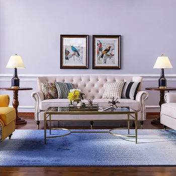 луксозен диван в хола, диванный рамка, възглавници копчета, ворсистая корона пирон, мек диван, на роли, Голяма дневна мебели Divano