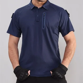 Лятна мъжка бързосъхнеща камуфляжная тактическа тениска мъжка Спортна тениска за колоездене, скално катерене, армията на тренировки, дишаща военна тениска с къс ръкав