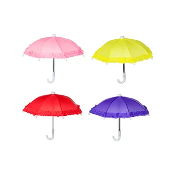 Малък малък чадър за кукли, мини плажен чадър, чадър за diy, завързана чадър, играчка за украса на деца
