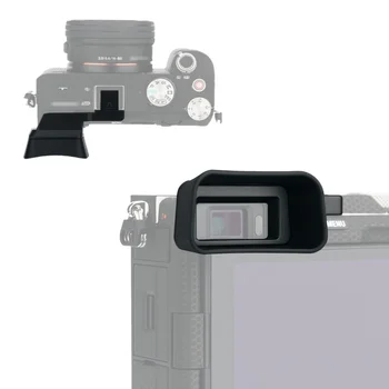Мек Силиконов калъф за топла башмака за фотоапарати, дълъг наглазник, окуляр-визьор за фотоапарати Sony Alpha 7C A7C
