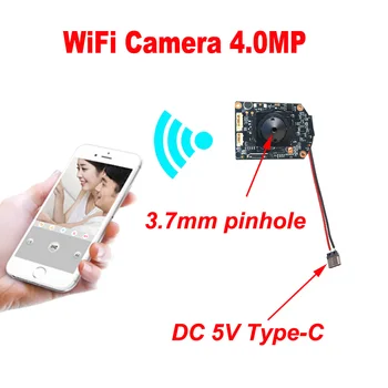 Мини камера, WiFi 5V USB Порт захранване Безжичен мониторинг Type-C Камера за видеонаблюдение HD Видео дистанционно управление на мобилен телефон