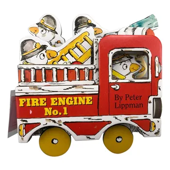 Мини-пожарна кола Mini Колела, детски книжки за деца на възраст от 1 на 2 на 3 години, английска книжка с картинки 9780761124986
