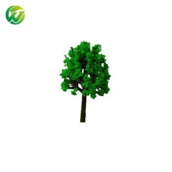 миниатюрна зелена пластмасова мащабна модел размер 100шт 3 см, Градинска модел, Дървета за влакове, Архитектура железопътна линия, пейзажа, Оформление