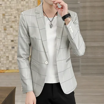 Младата есен облекло, нови малки мъжки костюми, корейската версия на тънките тенденцията палто, универсален мъжки костюм