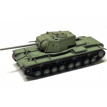 Модел на танк 1/72, съветски тежък танк KV4, статична готов модел, декорация, идеална колекция от военни оръжия, играчки за момчета