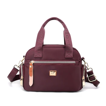 Модерна дамска чанта през рамо, найлон дамска чанта, благородна пътна чанта през рамо за момичета, чанта-тоут, луксозни чанти, лидер на продажбите