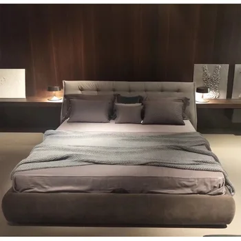 Модерна и договорна легло от леката кожата 1,5 м, луксозен двуместен хамак за малко семейство 1,8 м, италиански адвокат на семейния живот