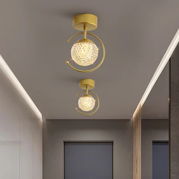 Модерна минималистичная led подвесная полилей, златна подвесная лампа, окачена лампа, дизайнерско бижу За домашно осветление