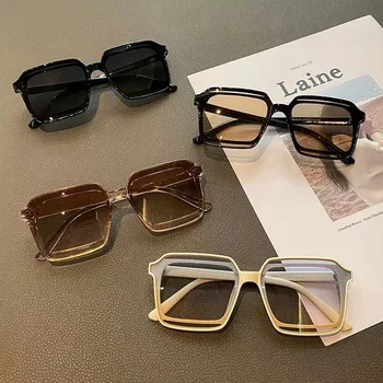 Модерни слънчеви очила, дамски реколта маркови дизайнерски квадратни слънчеви очила за жени, сенки, дамски слънчеви очила с антирефлексно покритие UV400, очила за очите