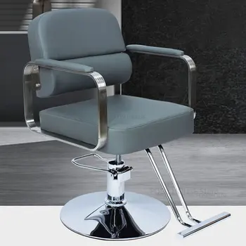 Модно коса стол в скандинавски стил, Фризьорски стол, Модерно обзавеждане за Салон за красота, Стол за фризьорски салон, Специален Крик въртящо се кресло