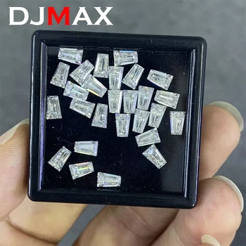 Муассанит багетной нарязани на Малки по размер, отделяща камък с различна форма, трапецовидна кройка, отгледани в лаборатория муассанит, диамантена полумесец